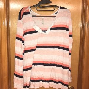 Striped long sleeve shirt